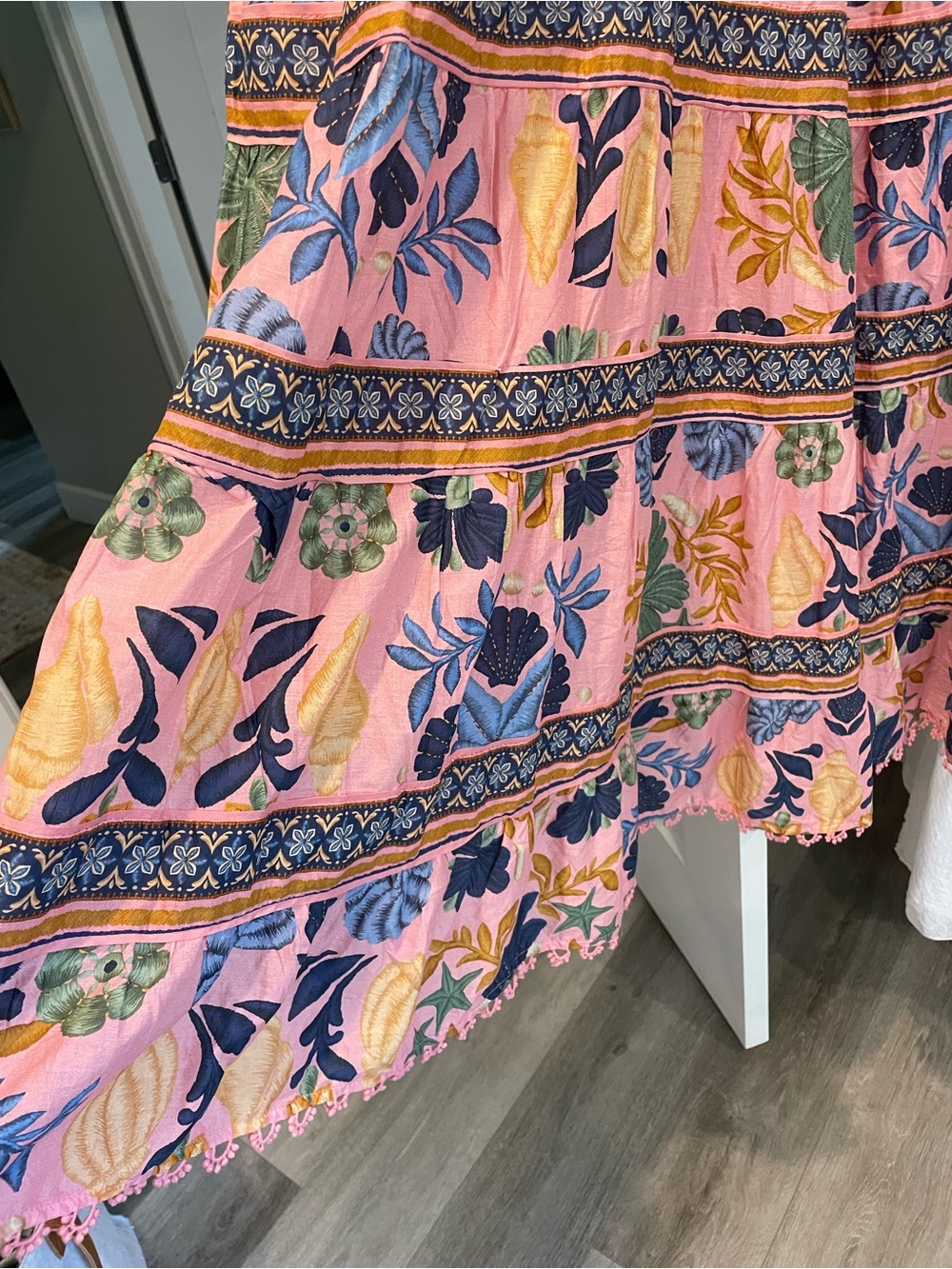 New Farm Rio Seashell Cotton Tapestry Midi Dress XL - Picture 6 of 9